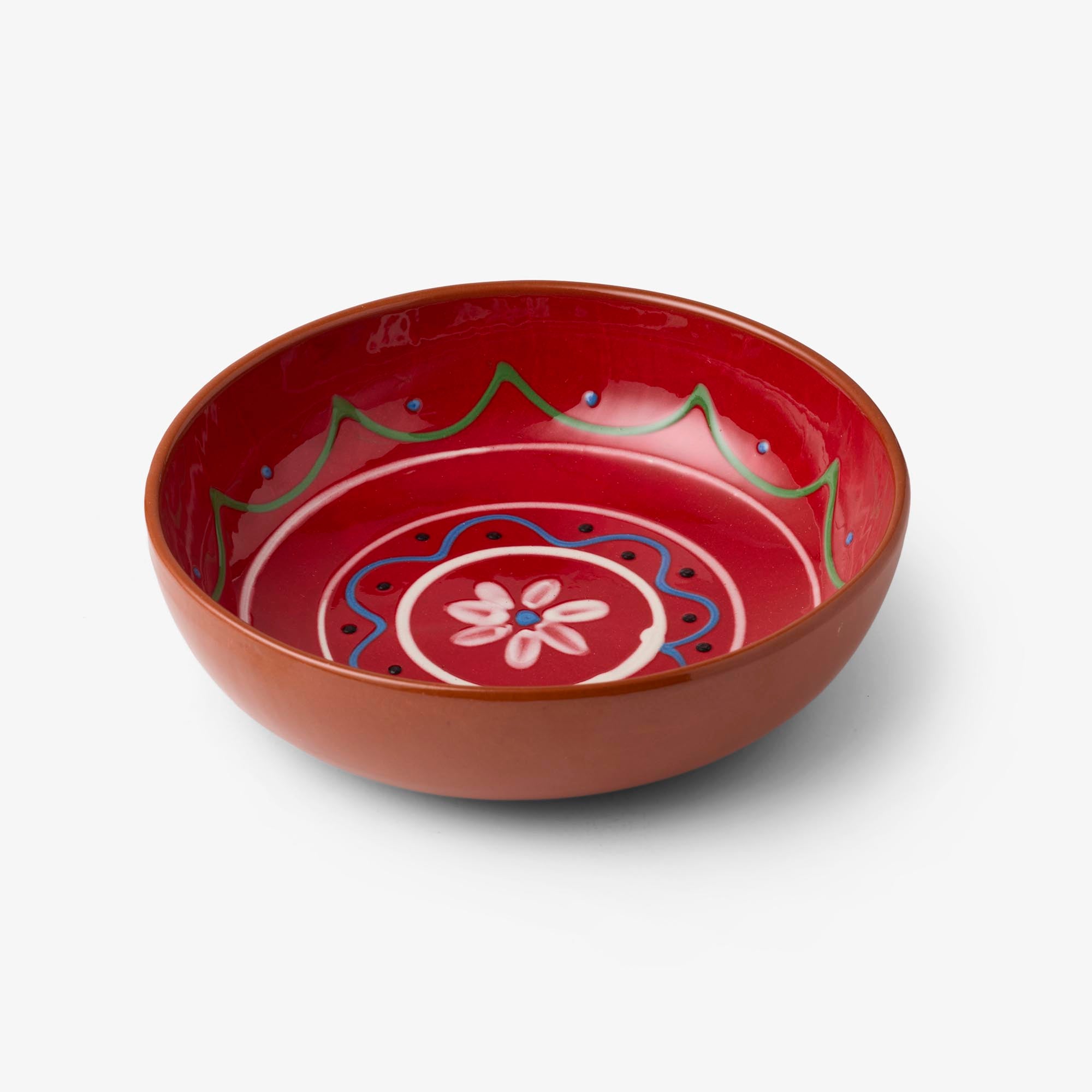Regas Red Decorated Bowl