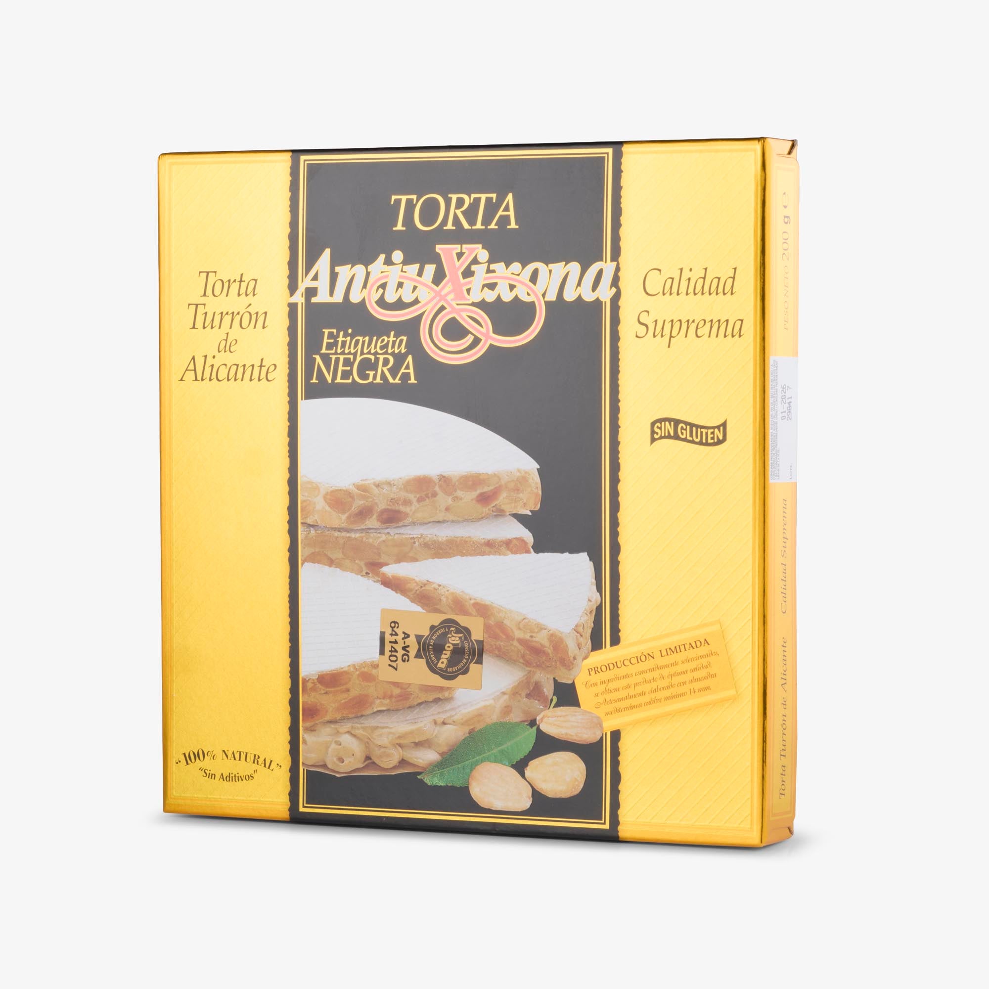 AntiuXixona Torta de Turrón - Hard Nougat Round with Almonds