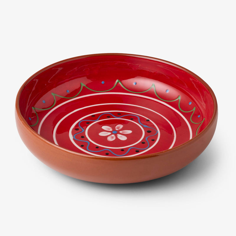 Regas Red Decorated Bowl